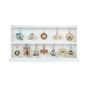 White House Christmas Ornament Display Case